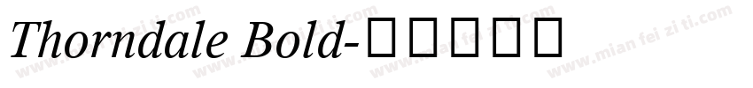 Thorndale Bold字体转换